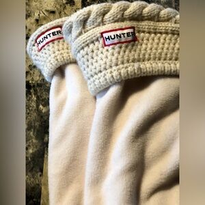 HUNTER || Boot Socks W/Decorative Knit Cuff
